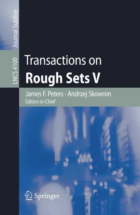 Cover image for book Transactions on Rough Sets V