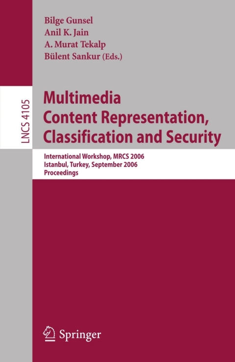 Cover image for book Multimedia Content Representation, Classification and Security