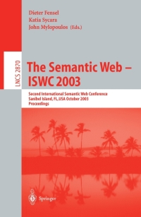 Titelbild: The Semantic Web - ISWC 2003 1st edition 9783540203629