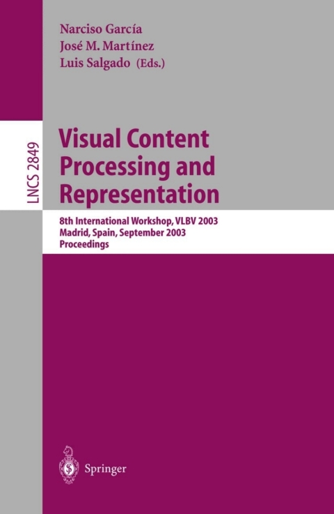 Cover image for book Visual Content Processing and Representation