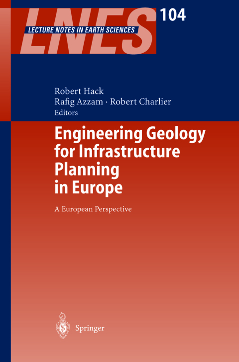 Cover image for book Engineering Geology for Infrastructure Planning in Europe
