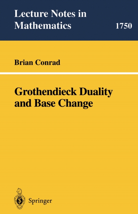 Cover image for book Grothendieck Duality and Base Change