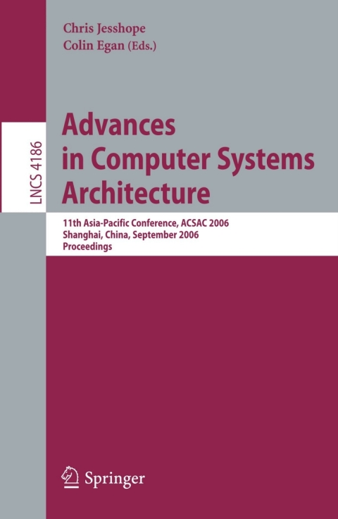 Cover image for book Advances in Computer Systems Architecture