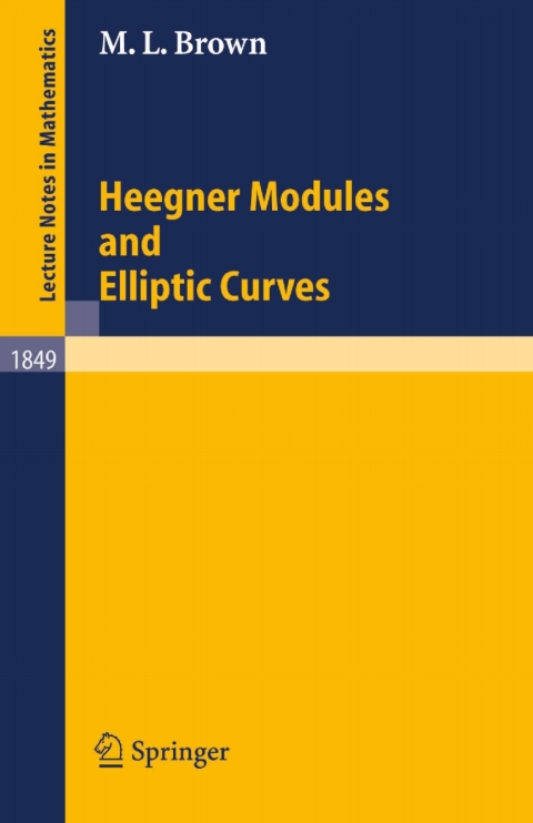 Cover image for book Heegner Modules and Elliptic Curves