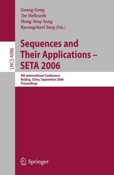 Cover image for book Sequences and Their Applications – SETA 2006