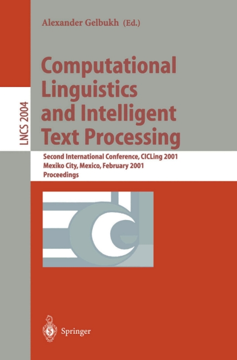 Cover image for book Computational Linguistics and Intelligent Text Processing