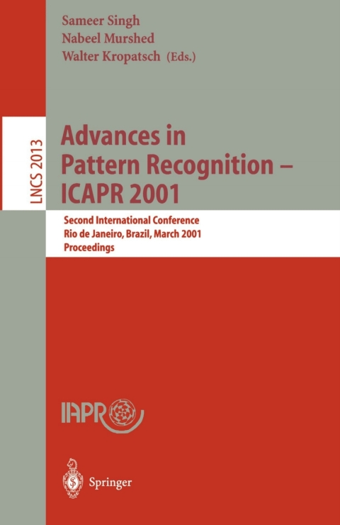 Cover image for book Advances in Pattern Recognition - ICAPR 2001