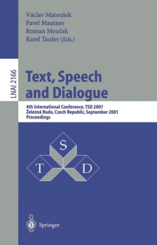 Text, Speech and Dialogue