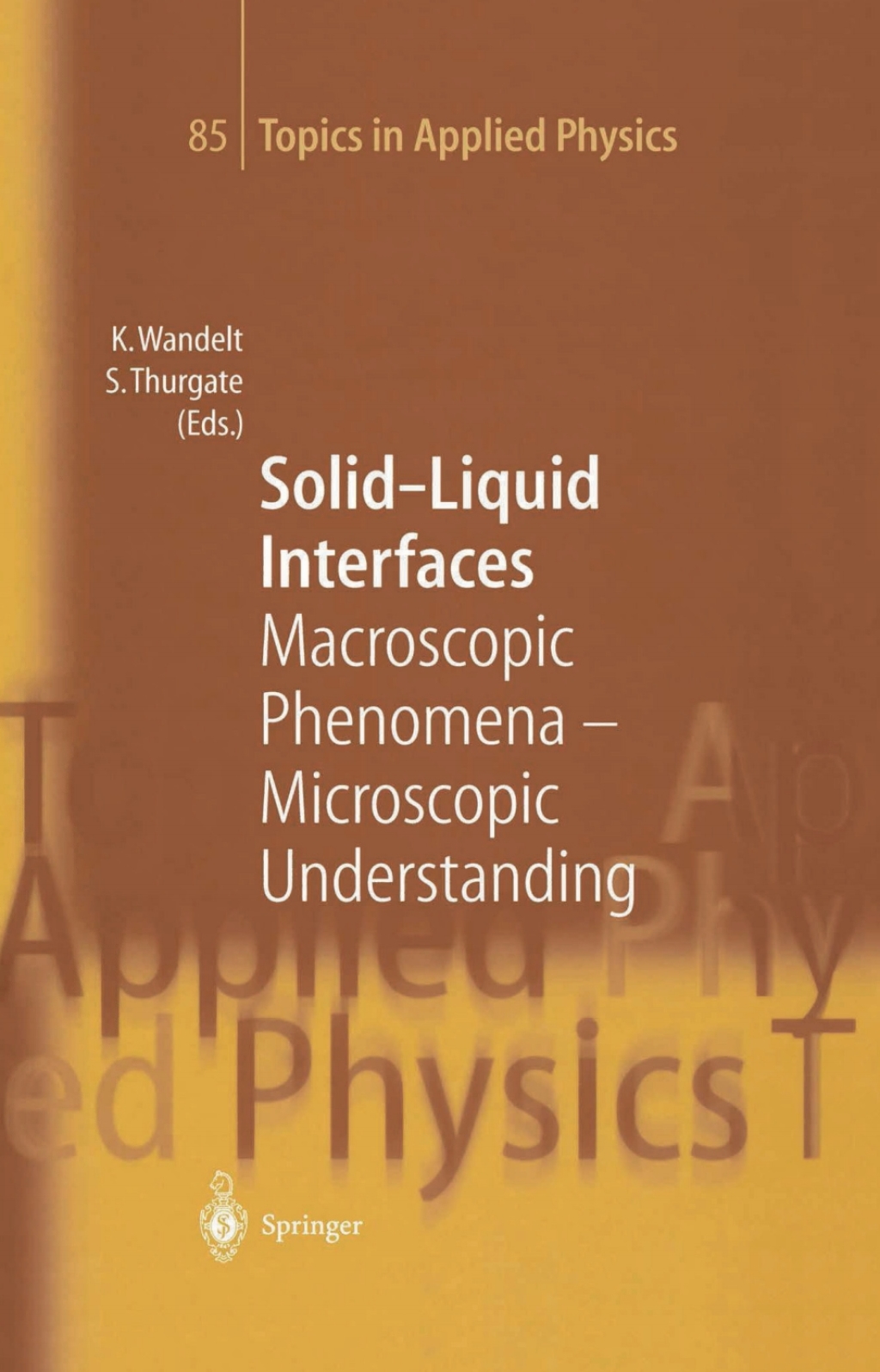 Solid-Liquid Interfaces - 1st Edition (eBook)