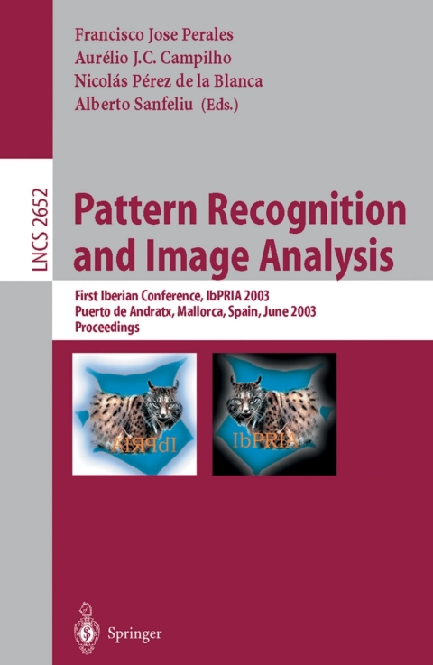 Cover image for book Pattern Recognition and Image Analysis
