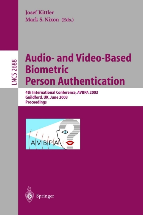 Cover image for book Audio-and Video-Based Biometric Person Authentication