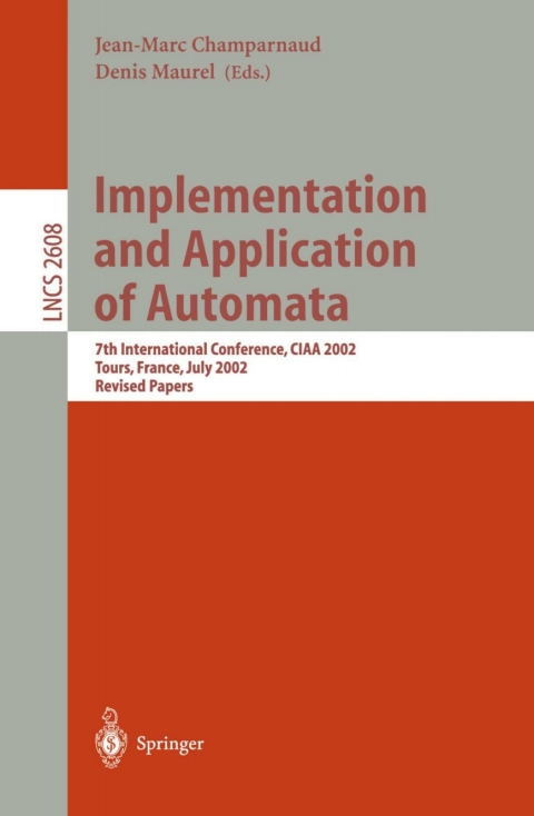 Cover image for book Implementation and Application of Automata