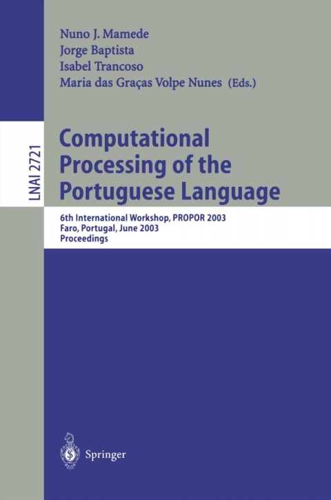 Computational Processing of the Portuguese Language 