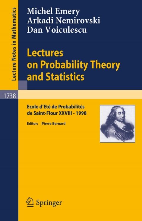 Cover image for book Lectures on Probability Theory and Statistics