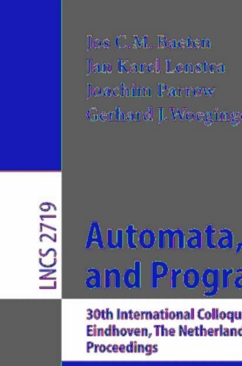 Cover image for book Automata, Languages and Programming