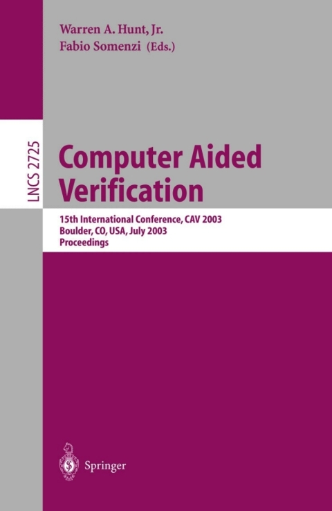 Cover image for book Computer Aided Verification