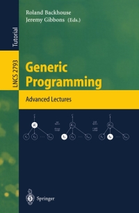 Generic Programming 1st edition | 9783540201946, 9783540451914 ...