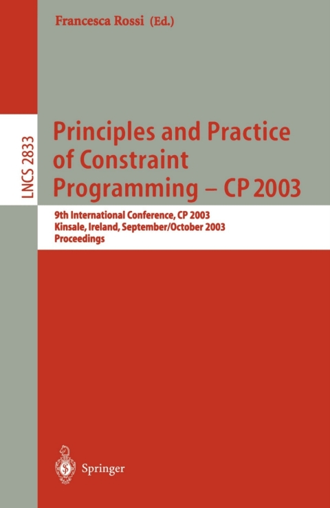 Cover image for book Principles and Practice of Constraint Programming - CP 2003
