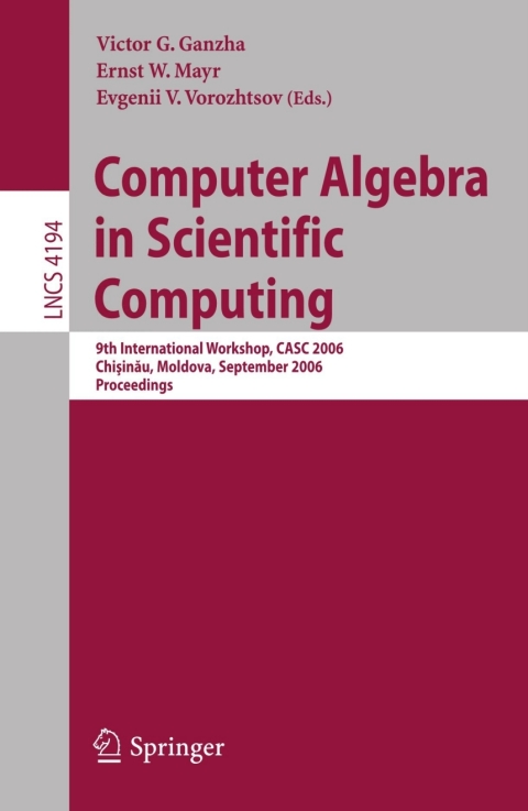 Cover image for book Computer Algebra in Scientific Computing