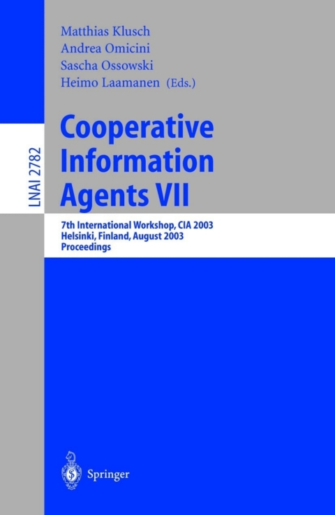 Cover image for book Cooperative Information Agents VII