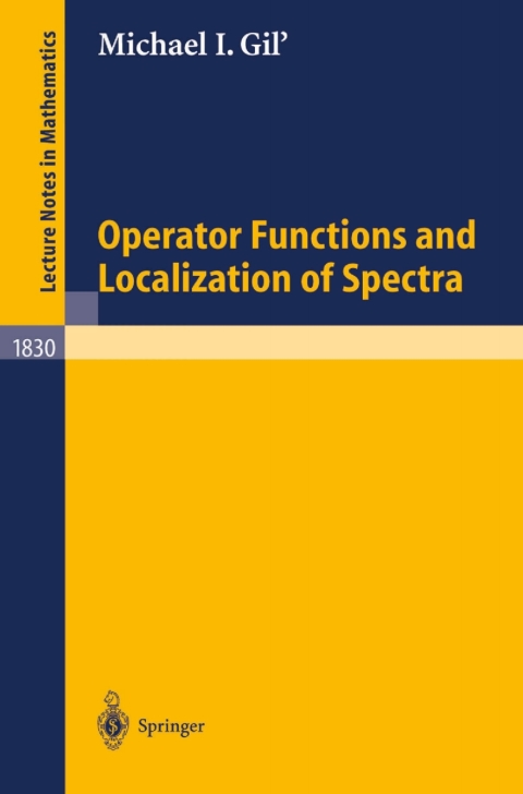 Cover image for book Operator Functions and Localization of Spectra