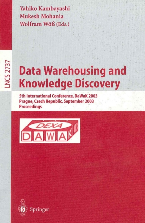 Cover image for book Data Warehousing and Knowledge Discovery