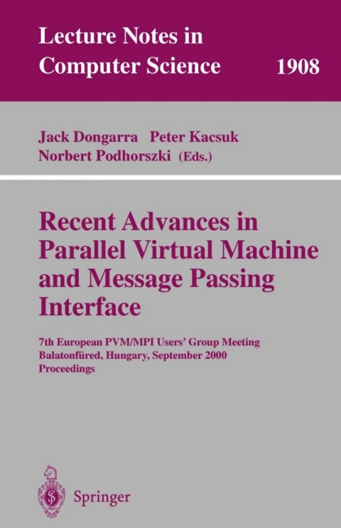 Cover image for book Recent Advances in Parallel Virtual Machine and Message Passing Interface