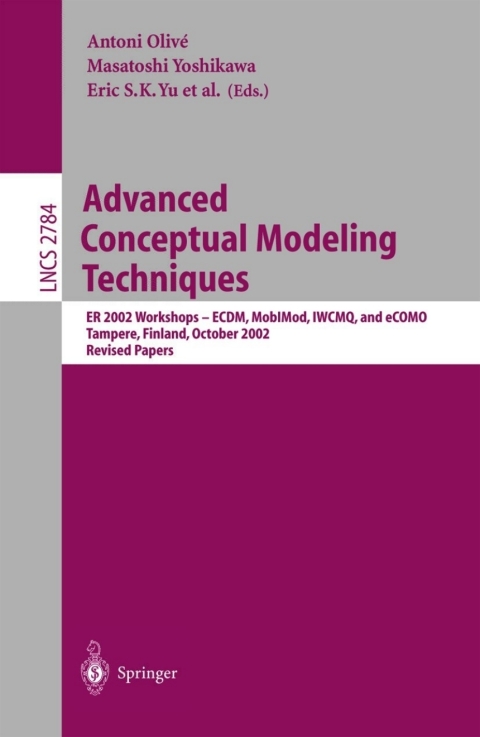 Cover image for book Advanced Conceptual Modeling Techniques