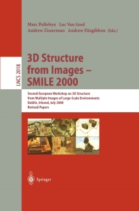 Titelbild: 3D Structure from Images - SMILE 2000 1st edition 9783540418450