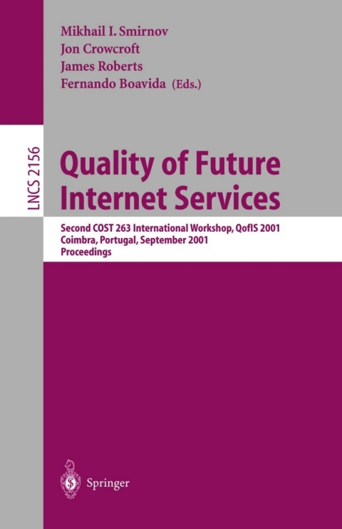 Cover image for book Quality of Future Internet Services