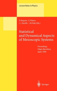 Cover image: Statistical and Dynamical Aspects of Mesoscopic Systems 1st edition 9783540674788