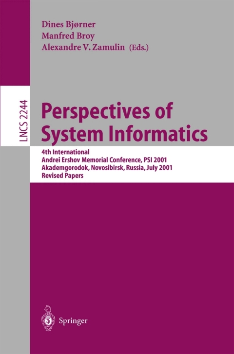 Cover image for book Perspectives of System Informatics