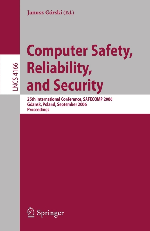 Cover image for book Computer Safety, Reliability, and Security