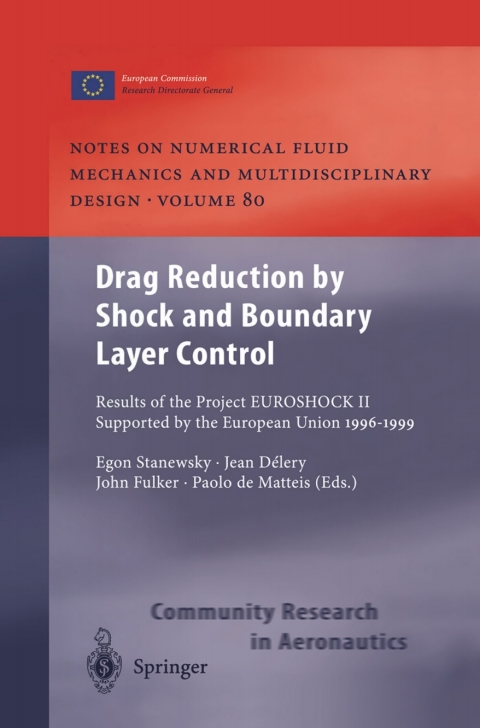 Cover image for book Drag Reduction by Shock and Boundary Layer Control