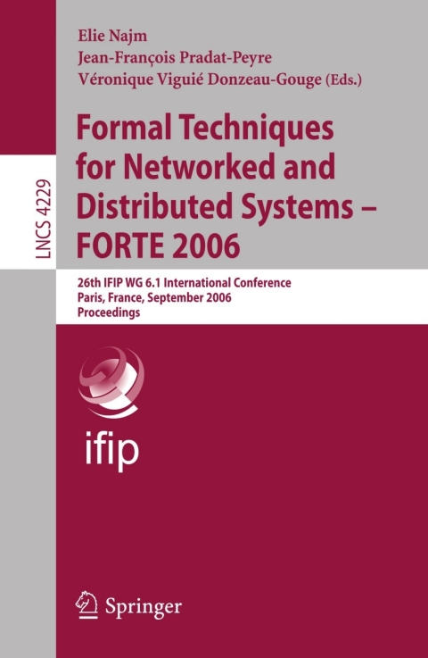 Cover image for book Formal Techniques for Networked and Distributed Systems - FORTE 2006