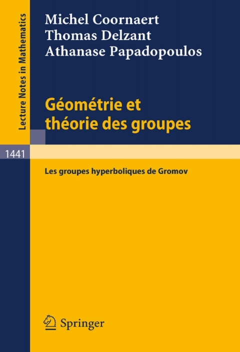 Geometrie et theorie des groupes 