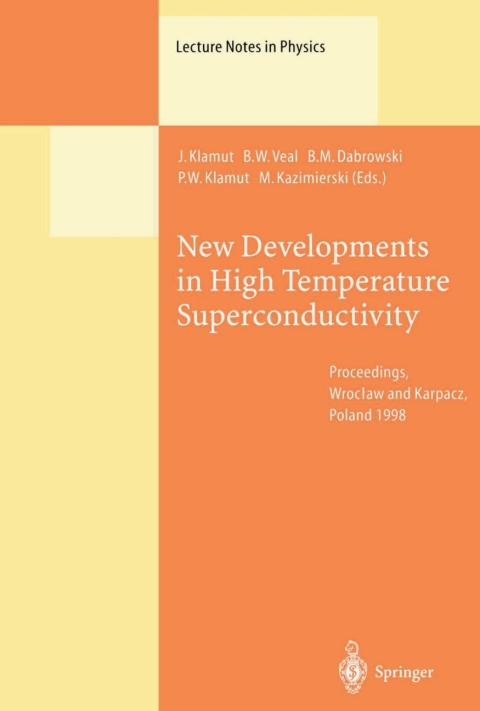 Cover image for book New Developments in High Temperature Superconductivity