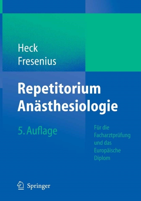 Cover image for book Repetitorium Anästhesiologie