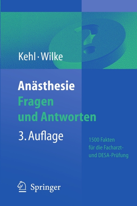 Cover image for book Anästhesie. Fragen und Antworten