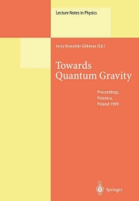 Cover image: Towards Quantum Gravity 1st edition 9783540669104