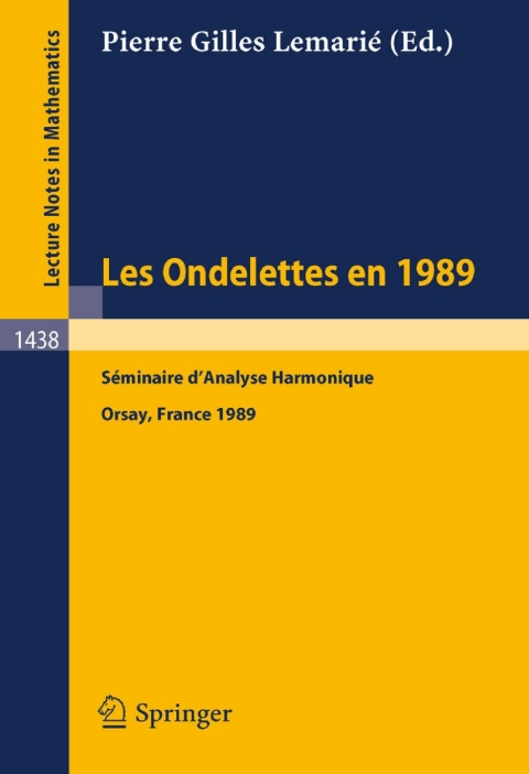 Cover image for book Les Ondelettes en 1989