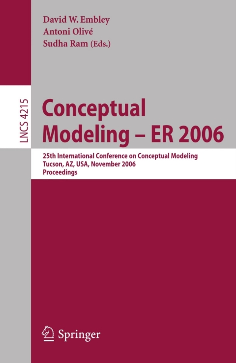 Cover image for book Conceptual Modeling - ER 2006