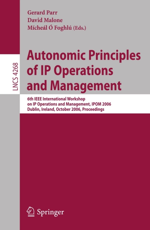 Cover image for book Autonomic Principles of IP Operations and Management