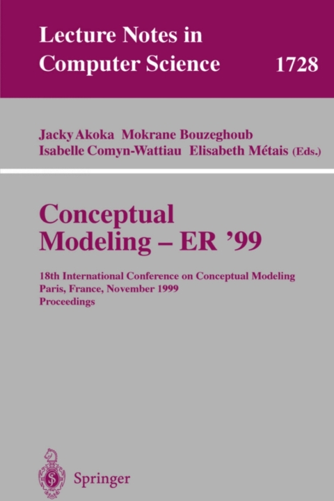 Cover image for book Conceptual Modeling ER'99