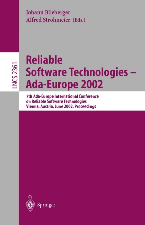 Cover image for book Reliable Software Technologies - Ada-Europe 2002
