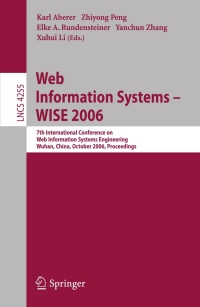 Cover image: Web Information Systems - WISE 2006 1st edition 9783540481058
