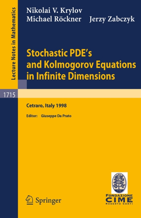 Cover image for book Stochastic PDE's and Kolmogorov Equations in Infinite Dimensions