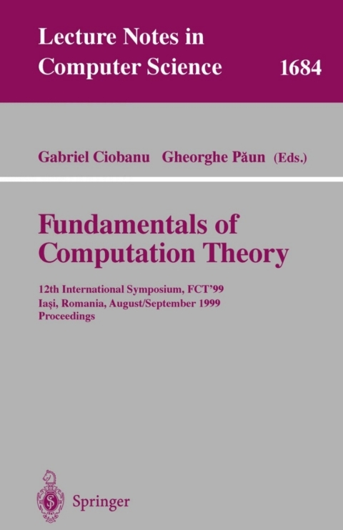Cover image for book Fundamentals of Computation Theory