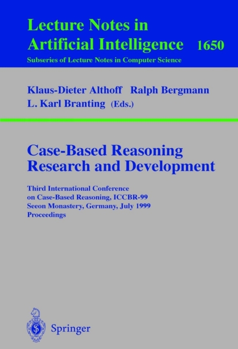 Cover image for book Case-Based Reasoning Research and Development