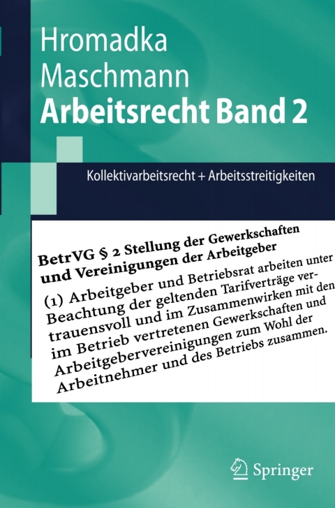 Cover image for book Arbeitsrecht Band 2